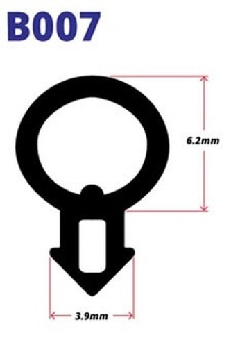 10m upvc bubble gasket b007 - 10m,