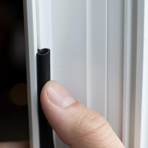Stormguard black upvc door - upvc,