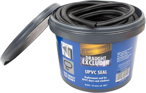 Black upvc rubber - black,