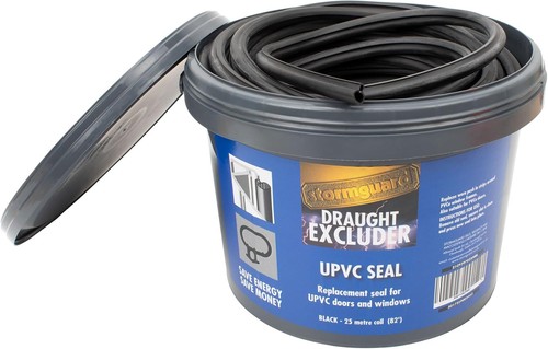 Stormguard black upvc - m,
