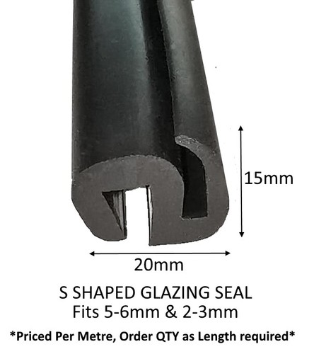 Shaped window rubber seal - s,
